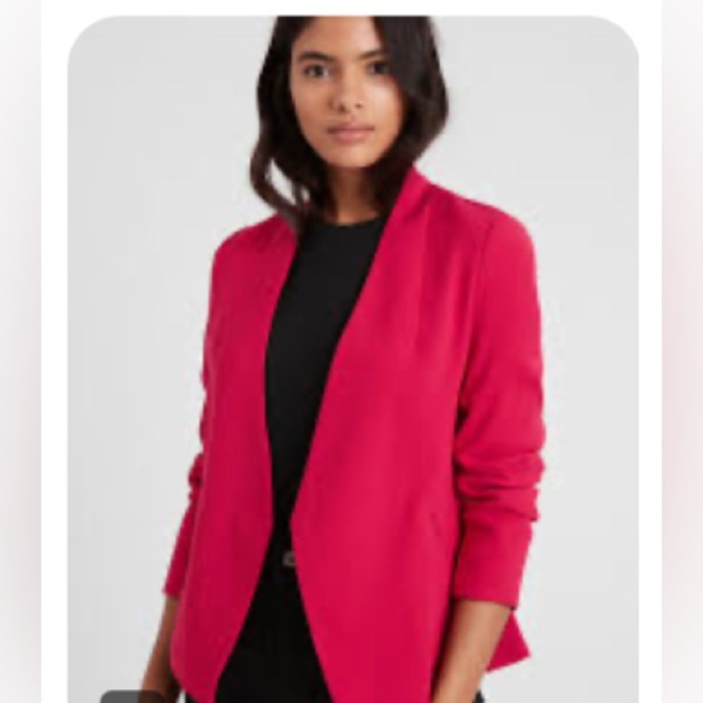 Banana Republic Collarless Blazer